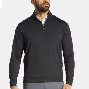 Men's Black Quarter-Zip Fanjoy Performance Pullover Sweatshirt Sz L